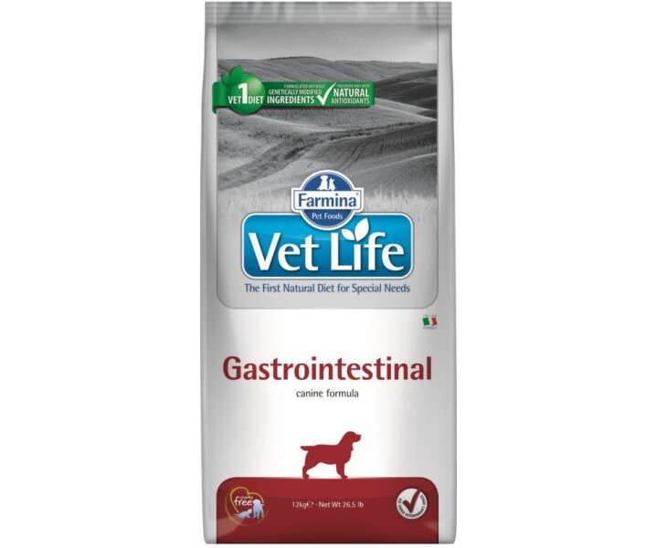 Ravitoit täiskasvanud koertele Vet Life Gastrointestinal 12kg