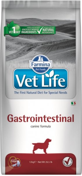 Ravitoit täiskasvanud koertele Vet Life Gastrointestinal 2kg