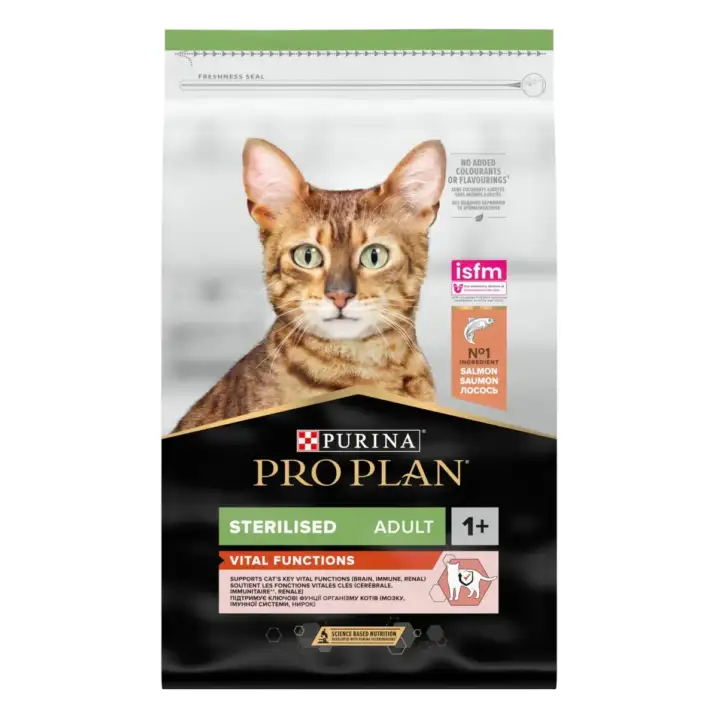 Purina PRO PLAN kassitoit STERELISED VITAL FUNCTION lõhe, 1,5 kg