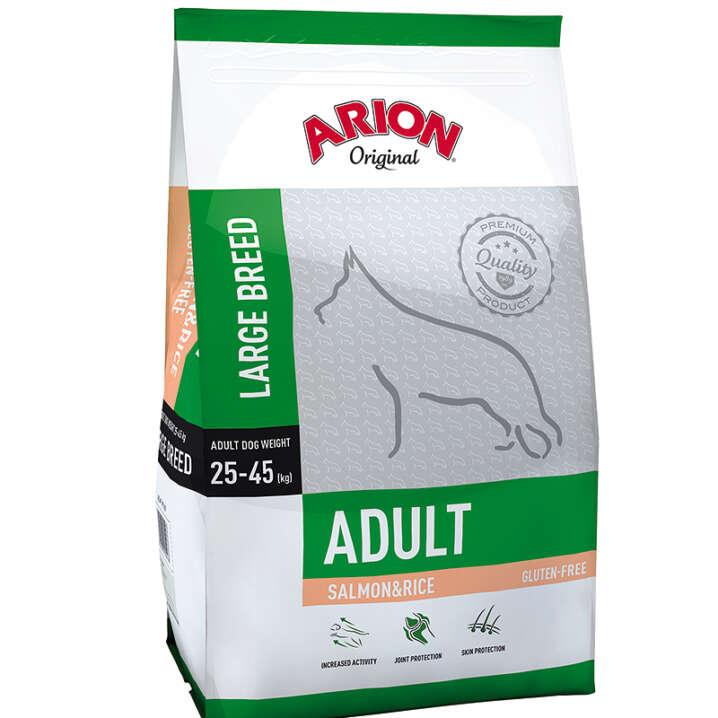 Arion large breed 25-45kg adult lõhe ja riisiga 12kg