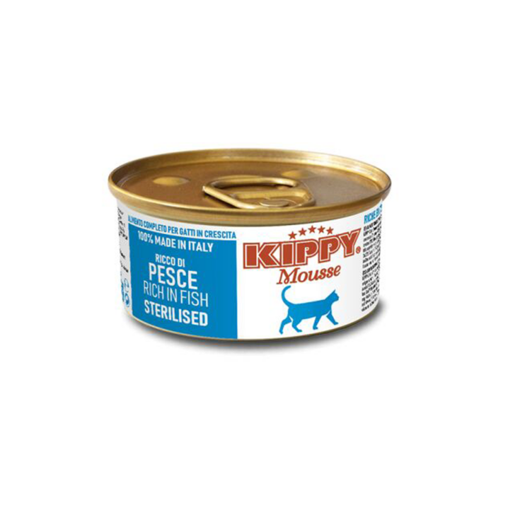 Kippy Mousse Sterilised Cat – Rich in Fish