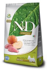 N&D PRIME adult mini metssiga ja õun 2,5kg