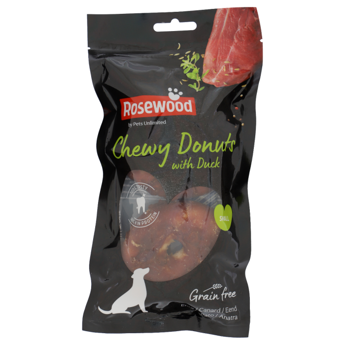 Rosewood Chewy Donuts with duck Small 2tk