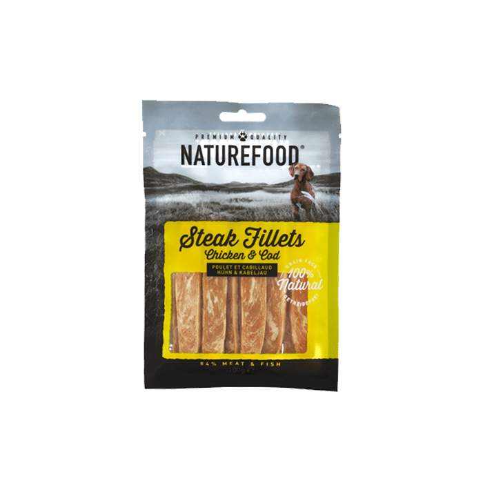Rosewood naturefood steak fillet chicken&pollock 100gr