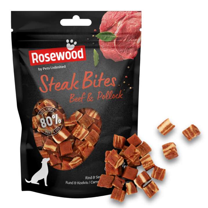 Rosewood Steak bites Beef&Pollock 100gr