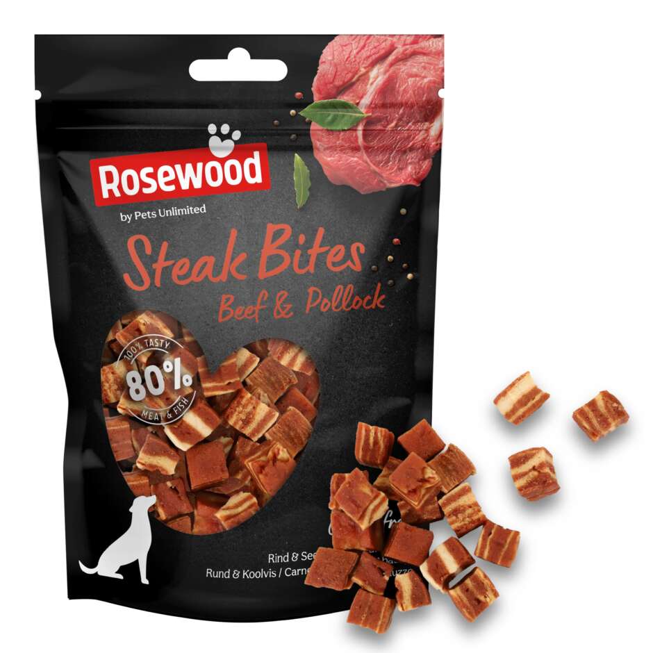 Rosewood Steak bites Beef&Pollock 100gr