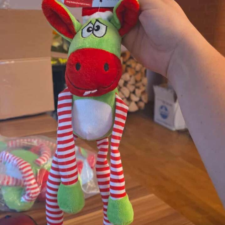Rosewood Cupid & Comet Jõulumänguasi Koertele – Pehme Donkey Plüüsmänguasi
