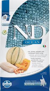 Farmina N&D Ocean Cod, Shrimps, Pumpkin & Cantaloupe Melon 300gr(kassipoegadele)
