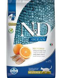 Farmina N&D Ocean Neutered Herring & Orange 300gr (heeringaga)